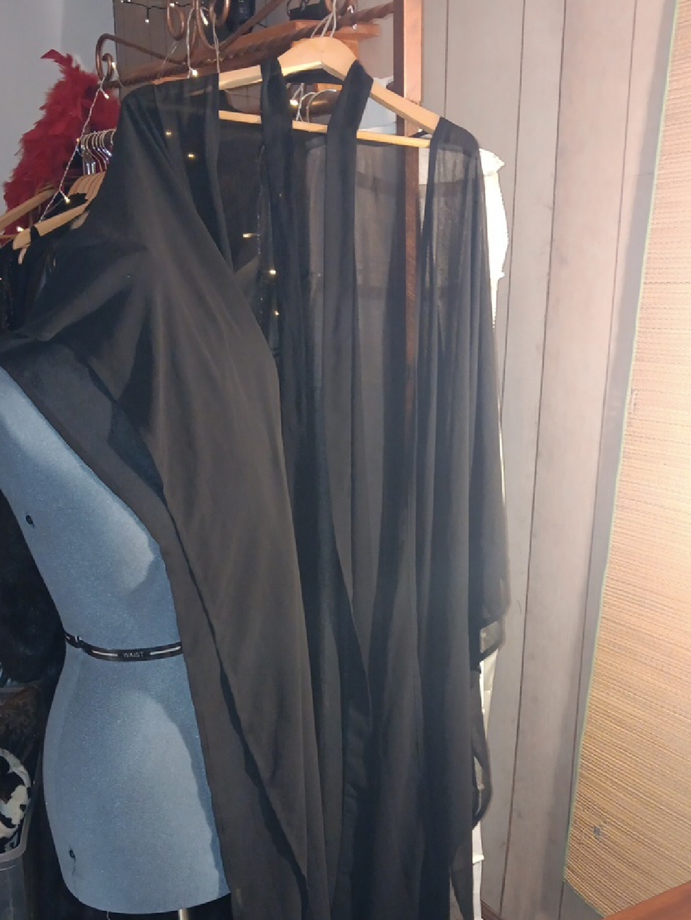 Black Sheer Duster Kimono